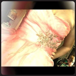 Bubble gum pink homecoming dress